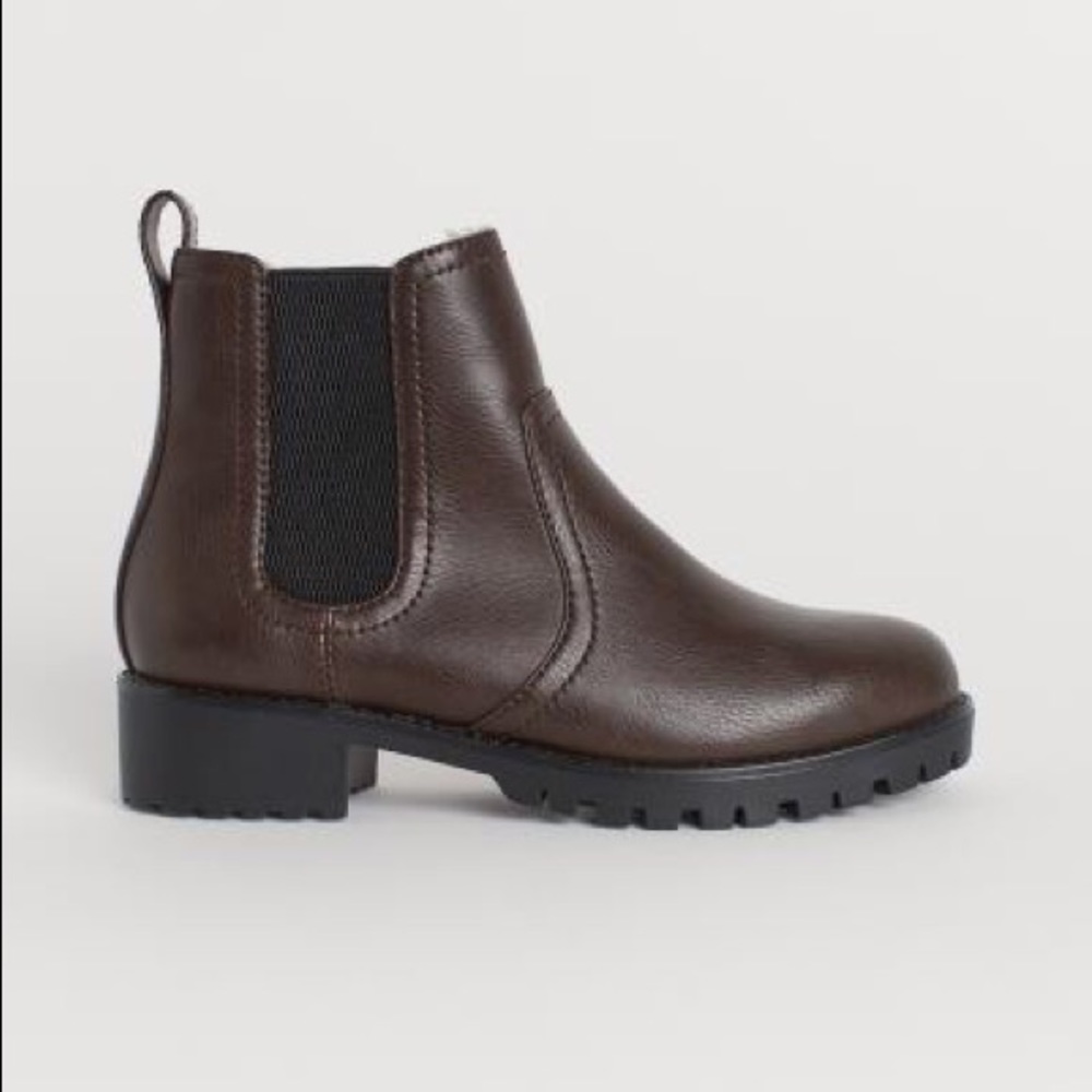 Warm Lined Dark Brown Booties